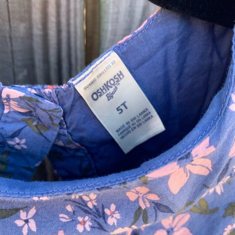 Soft Blue Floral Dress - Picture 2 of 5